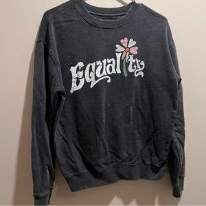 Equality Graphic Charcoal Crew Neck (Medium)